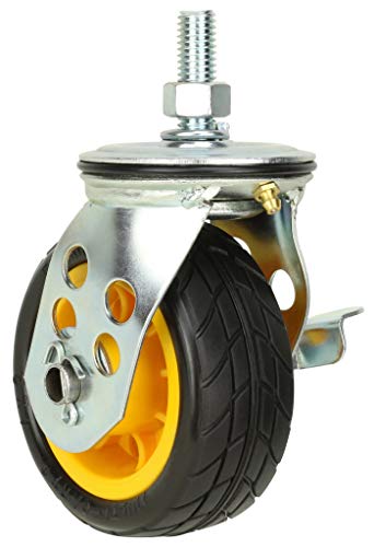 Rock-N-Roller 4" x 2" Ground Glider Wide Caster with Brake Upgrade for R2 - 2 pack