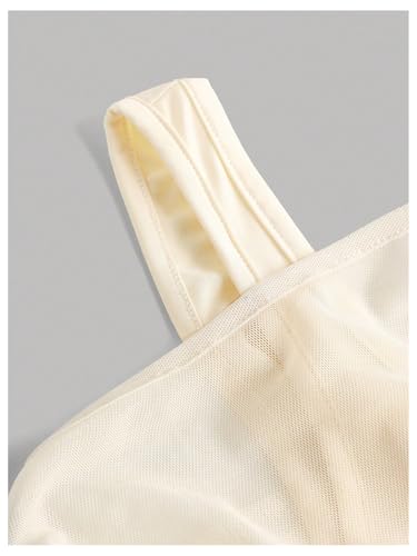 Girl's Floral Hibiscus Top Asymmetrical Neck Graphic Tees Mesh Short Sleeve Summer Going Out T Shirt4