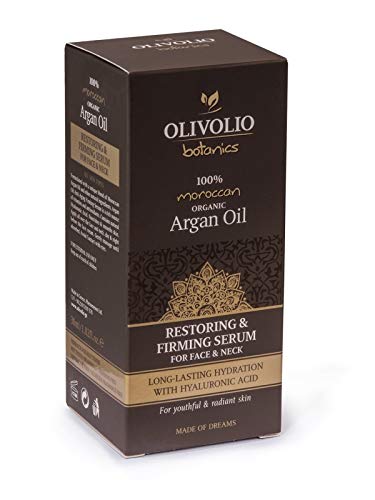 Olivolio botanics Anti-Aging straffende/Firming Gesichtsserum mit 100% Bio Arganöl und Hyaluronsäure! Cover