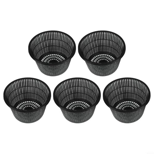Fauhapyway Lot de 5 grands paniers en maille plastique pour plantes aquatiques 21,1 cm