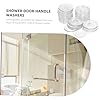 SOESFOUFU 50pcs Transparent Sealing Gasket Washers Anti-Loose Vinyl Screw Fastening Washers for Shower Handle Installation and Easy to Use Fits Screws for Home Supply #4