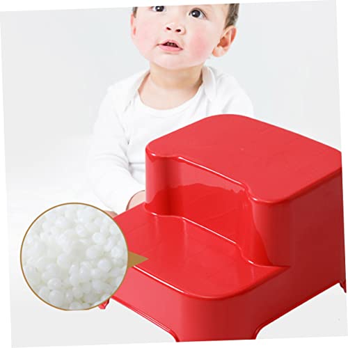 Toddmomy Escadote Infantil 1 Peça Treinamento Penico Infantil Para Dois Bebê Banquinho Vermelho Banh