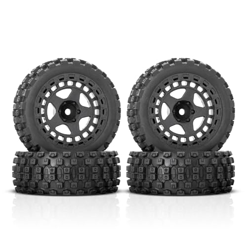 4Pcs RC Wheels & Tires for Arrma 1/18 Typhon Grom Crawler