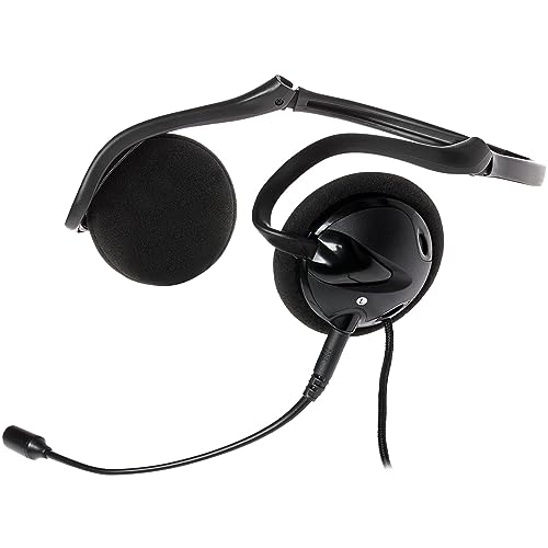 PROSOUND Wired Office USB A Headset with Detachable Microphone, Behind the Head Stereo Telephone Headphones for PC/Laptop/Chromebook, Teams, Zoom, business meetings, call centers, online class, work
