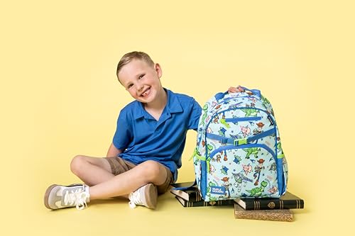 Simple Modern Medium Disney Pixar Toddler Backpack for School Girls and Boys | Kindergarten Elementary Kids Backpack | Fletcher Collection | Kids - 15" tall | Pixar Mashup on Blue - Image 3