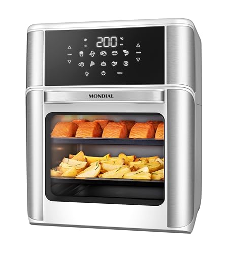 Fritadeira Air Fryer Forno Oven 12L, Mondial, Branco/Inox, 2000W, 127V - AFON-12L-WI