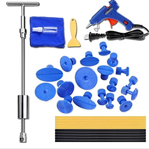 JKELPV Home Tool Kit Dent Repair Hail Removal T Bar Slide Hammer Glue Puller Tabs Car Repair Tool Kit Tool Sets(Type A)