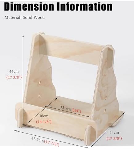 Freestanding Solid Wood Ski Rack for Single/Twin Boards – Universal Vertical Snowboard Display for Home, Shed, or Basement – Stylish Medium Storage Solution