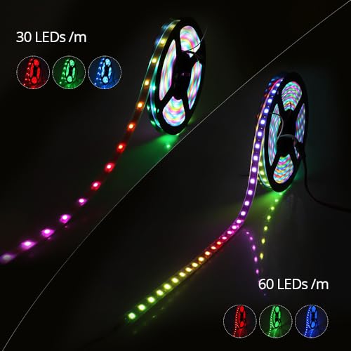 Tira LED SK6812 RGBW 16.4ft 300 LEDs IP65 miniatura 5