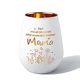 Geschenke für Mama - Windlichter Glas mit Gravur, Geschenk Überraschung Mama Geburtstag, Beste Mama Geschenke Muttertag Weihnachten Geburtstagsgeschenk