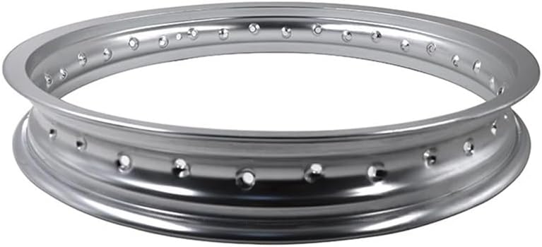 2.15x18 Inch Motorcycle Rims With 32/36 Spoke Holes, Crafted From 6061 Aviation Aluminum For High Strength And Available In Black Or Silver, Fit For Various Motorcycles(Silver 32 Holes)