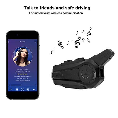 Motorhelm Bluetooth Oortelefoon Waterdichte Draadloze Walkie Talkie Fietsuitrusting Motorhelm Bluetooth… - Image 5