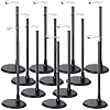 Yaocom 12 Pcs Adjustable Doll Stand Display Holder for 14 to 18 Inches Action Figure Stands with Expandable Waist Wire Bracket Support Dolls Display Rack for Home Shop Birthday Party(Black)