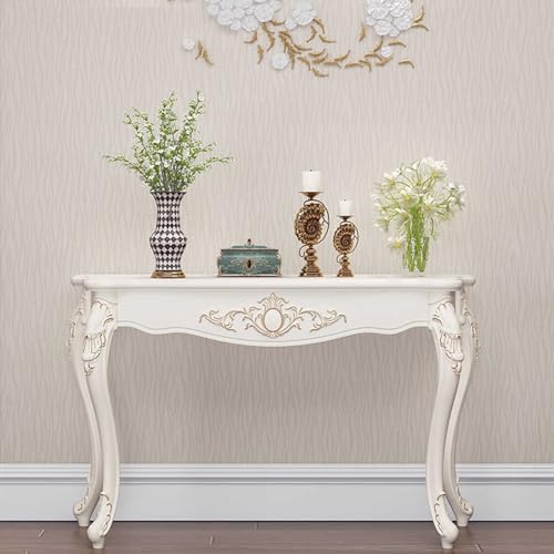 Moderna mesa consola de madera para entrada, mesa estrecha para pasillo (39.4 pulgadas), elegante mesa delgada para salas de estar y sofá, diseño que ahorra espacio