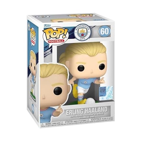 Funko POP! Football: Mancity - Erling Haaland - Manchester City FC - Kolekcjonerska figurka winylowa - Pomysł na prezent - Oficjalny towar - Zabawki dla dzieci i dorosłych - Fani sportu