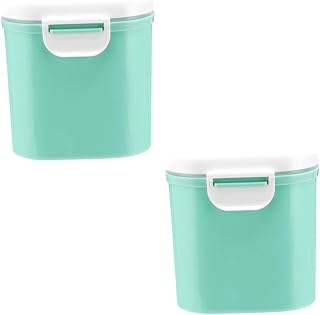 FRCOLOR 2 Peças Recipiente De Lanches Recipientes De Alimentos De Viagem Recipiente De Leite Em Pó Para Leite Em Pó Dispensador De Fórmula Recipiente De Leite Em Pó Armazenamento De