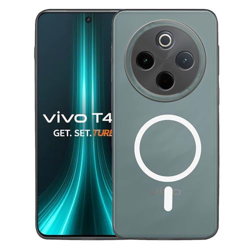 Image of amazon basics Luxury Paper Thin Case Cover for Vivo T4 5G | Matte Finish | Compatible with magsafe | (Black, Vivo T4 5G)