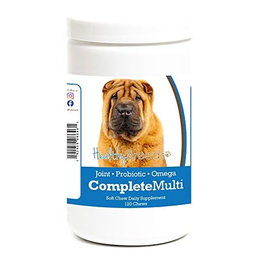 Healthy Breeds Chinese Shar Pei All in One Multivitamin Soft Chew 120 Count