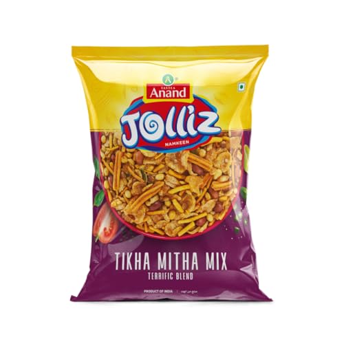 TASTEA Anand Jolliz namkeen mix | Tikha Mitha Mix Namkeen | Ready To Eat Snack | Indian Snack | Chai Time Namkeen | 200 gm each | Pack of 2