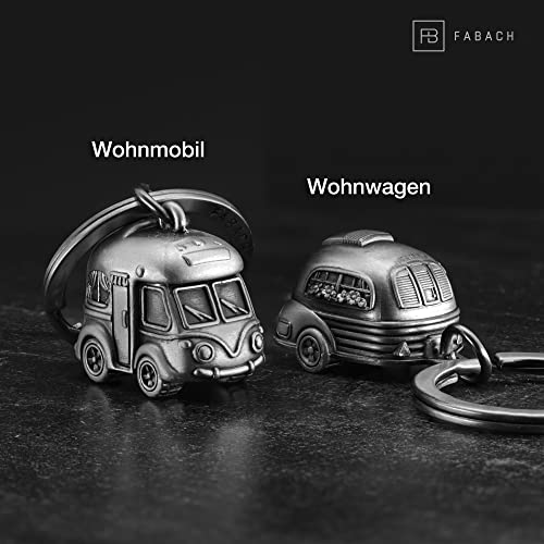 FABACH Camper Schlüsselanhänger - Wohnwagen Geschenk für Camper - Van Accessories Miniatur - Camping Geschenkideen für Wohnwagenfahrer