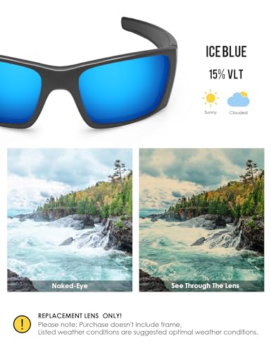 Image of BLAZERBUCK Anti-salt Polarized Replacement Lenses for Oakley Fuel Cell OO9096 Sunglass