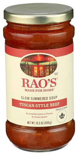 Rao's Made for Home Tuscan Beef Soup, 16 oz, Traditional Italian Heat and Serve Soup, Made with Premium Quality Ingredients
