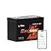 Litime 12V 100Ah LiFePO4 Battery Bluetooth, Group 27 Trolling Motors Lithium Battery, Up to 15000 Deep Cycles, Built-in 100A BMS with Low-Temp Protection for RV, Solar System, Marine, Yacht