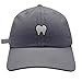 JPAK Dentist Tooth Baseball Cap Embroidered Cotton Dad Hat - Dental Gray
