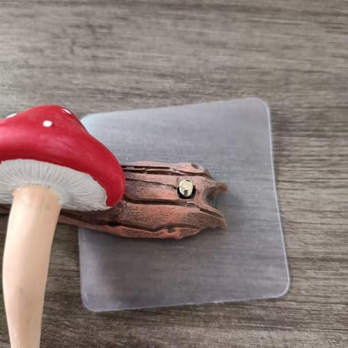 Fixation décorative résine porte-manteau champignon gain de place - 7