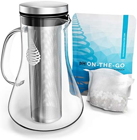Invigorated Water pH Replenish Glass Alkaline Water Pitcher (1.0L)