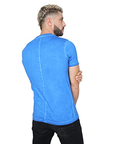 Image of fanideaz Mens Cotton Half Sleeve Striped Round Neck T Shirt