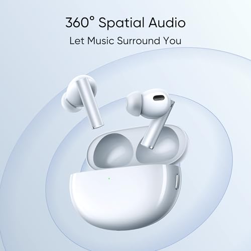 Image of realme in Ear Buds Air 6 Pro with Dual Drivers(11Mm+6Mmtweeter),40 Hours Play Time,Fast Charge,50 Db ANC,Lhdc 5.0,55Ms Low Latency,360 Spatial Audio,Ip55 Dust&Water Resistant,Bt V5.3(Silver Blue)