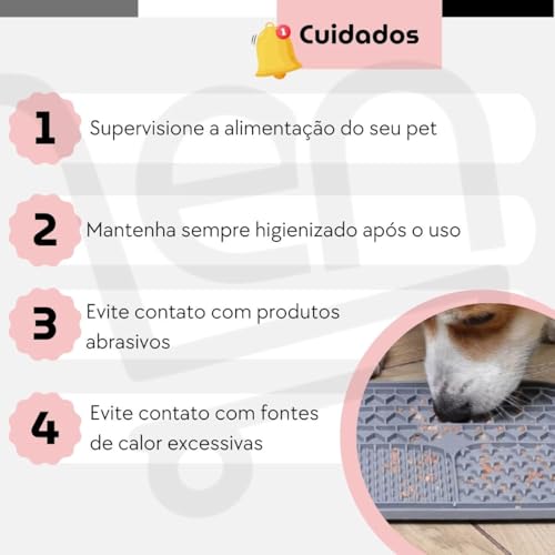 Comedouro Pet Tapete Lambe Lambe Interativo Lento Educativo Para Cães e Gato Silicone Filhote Adulto