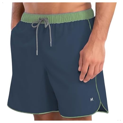 MASH Short Praia Masculino Bermuda Dryfit Elastano Colors Mescla, Azul Médio, G