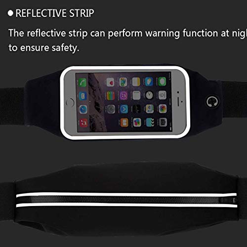 2 Pack Running Belt Waist Bag,Compatible with iPhone Xs Max,XR,XS/X,8/7/6s Plus,6/SE,Samsung Galaxy S10/S9/S8 +/ Note 9/8,Moto,LG,Pixel Fanny Pack Wristbands Sports Workout Fitness Holder Pouch