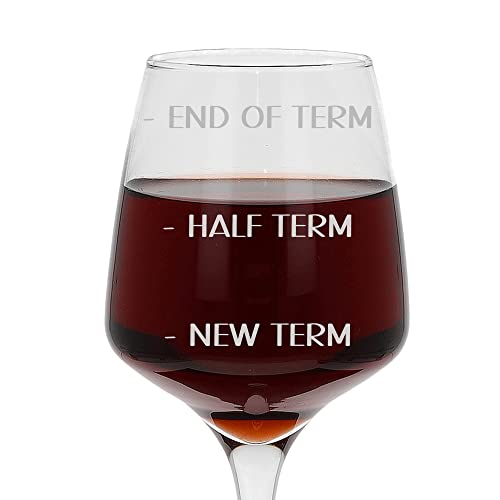Always Looking Good Gift for Teachers New Term Half Term End of Term Funny Engraved Large Wine Glass Present for Teachers Etched 400ml Wine Glass