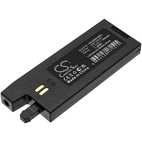 Cameron Sino 340mAh Li-Polymer Replacement Battery for Gibson G-Force Auto-Tuner, GForce, Min-ETune-System Automatic Tuning System, minEtune, Part No. GBP 452050