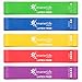 Resistance Bands for Legs and Butt by SmarterLife - Non-Latex Exercise Bands - Loop Bands for Workout, Fitness, Physical Therapy, Home Gym - 5 Band Set - Extra Wide to Prevent Rolling