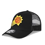Ultra Game NBA Official Youth 8-20 Snap Back All Around The World Trucker Baseball Cap Hat, Phoenix Suns, Black, 1SIZE