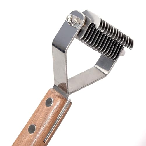 Coat King Harke für Haustiere, 14 Klingen, professioneller Haustier-Entfilzungskamm, Fellpflege, Abisolierwerkzeug für Hunde und Katzen, 6,2 cm, 1 Stück