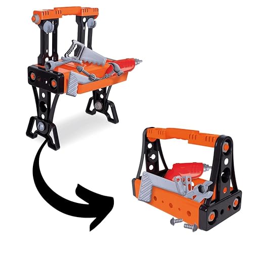 Mega Oficina com Bancada de Ferramentas 2 em 1