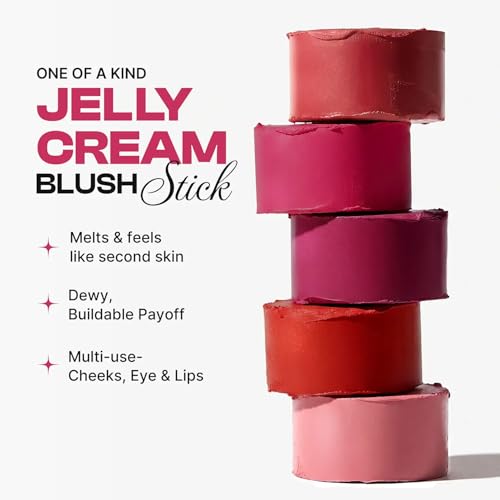 Image of Dream Beauty Nebula Cream Blush - Pelican Petal | Dusky Pink 3-in-1 Tint for Cheeks, Lips & Eyes | Dewy Finish | Hand Blendable, Lightweight & Buildable | 7.5g