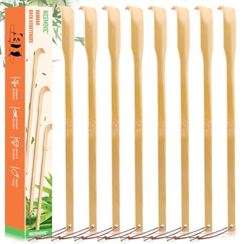 NICEMOVIC Bamboo Back Scratcher Gift