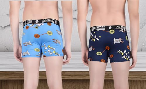Image of Men's Nylon Stretch Printed Trunk | Ultra-Soft, Breathable Innerwear for Men | Stylish & Supportive Fit