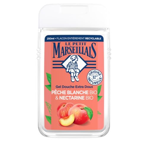 Gel Douche Hydratant Rafraîchissant Et Nectarine Bio Le Petit Marseillais Le Flacon De 250ml - vue 5