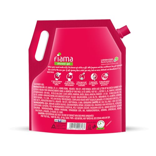 Image of Fiama Body Wash Shower Gel Patchouli & Macadamia, 1.4L Bodywash Refill Value Pouch for Women & Men with Skin Conditioners for Soft, Glowing Skin, Suitable for All Skin Types