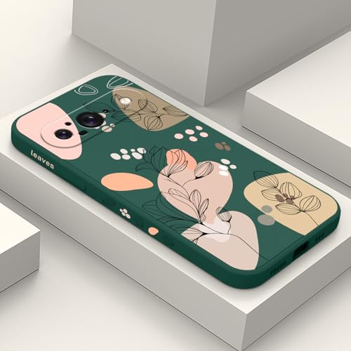 Coque Pixel 9 fleurie verte idéale au quotidien étui mince Google 6,3 pouces