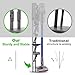 AIKOLZON Vacuum Stand for Dyson V15 V12 V11 V10 V9 V8 V7 V6 DC30 DC31 DC34 DC35 DC58 DC59 DC62 DC74 Handheld Cordless Vacuum Cleaner - Carbon Steel Storage Rack Holder with Anti-Tip Design