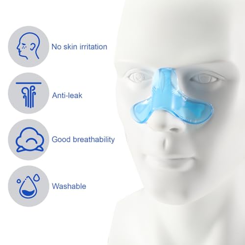 CPAP Nasenpads 5 Stück CPAP Nasenpolster Maske CPAP Nasen Brücke Universal Silikon Nasenschutz für CPAP-Maskenmaschine