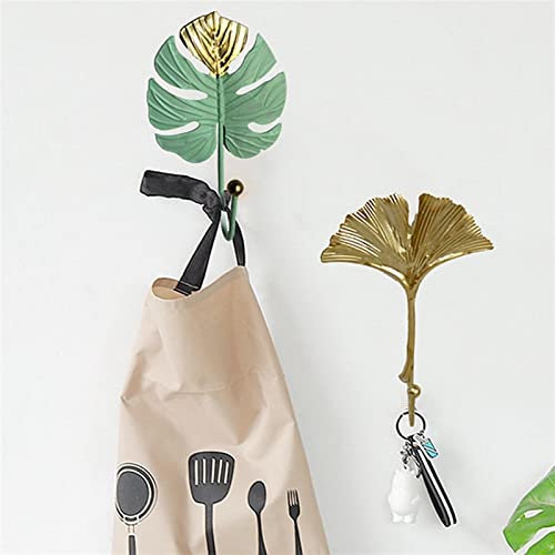 Percheros Para Colgar Abrigos Wall-mounted Coat Rack Home Decoration Coat Hanger Hook Leaf-shaped Coat Rack Suitable for Coat Scarf Bag Towel Hat Perchero Para Colgar Bolsas(B) - Image 7